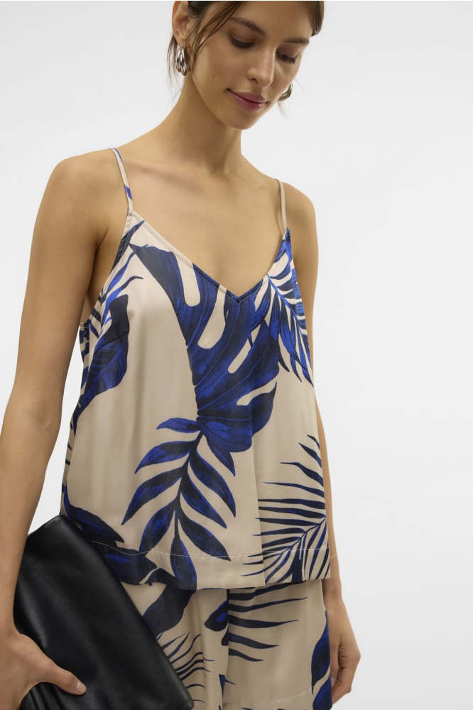VMVINA SINGLET TOP WVN GA 10327428 CLOUD DANCER/LEAF